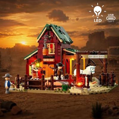 Lumibricks Old West Ranch Duel Set Construction LED 600 pcs 26cm