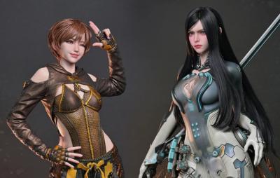 Stellar Blade - Raven & Lily Set 1/3 Scale Statues (75 + 63 cm) | JND Studios