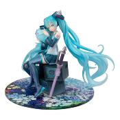Mobile Suit Gundam x Hatsune Miku statuette PVC Lucrea Hatsune Miku x OO Gundam 45th Anniversary 17 cm | MEGAHOUSE