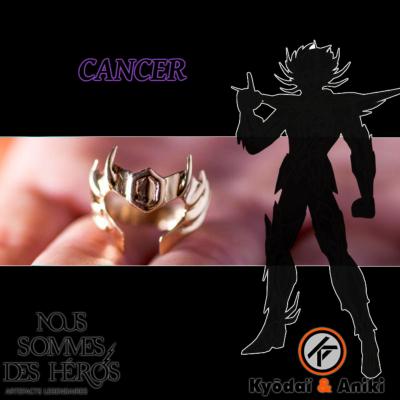 Bague chevalier d'or du Cancer | plaqué or