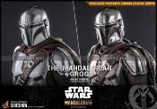 Star Wars The Mandalorian pack 2 figurines 1/6 The Mandalorian & Grogu Deluxe Version 30 cm | HOT TOYS