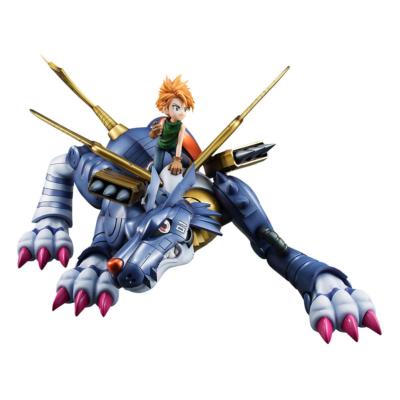 Digimon Adventure G.E.M. Precious Series statuette PVC Metal Garurumon & Ishida Yamato 30 cm | MEGAHOUSE