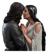 Aragorn & Arwen Statuette Résine 24cm Weta Workshop Le Seigneur des Anneaux - Roi Elessar & Reine des Elfes