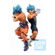 Dragon Ball Super statuettes PVC Ichibansho SSGSS Son Goku & SSGSS Vegeta (VS Omnibus Super) 20-21 | BANDAI