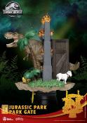 Jurassic Park diorama PVC D-Stage Park Gate 15 cm |Beast Kingdom