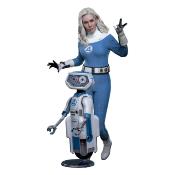 Les Quatre Fantastiques : Premiers pas pack 2 figurines Movie Masterpiece 1/6 Invisible Woman & H.E.R.B.I.E. 28 cm | HOT TOYS