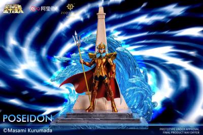 Poseidon COMBO Standing + Throne + Julian 1/6 Saint Seiya avec LED | Zodiakos Studio