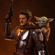 Star Wars statuette The Mandalorian and Grogu Art Scale 1/10 25 cm | Iron Studios
