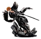 Bleach Thousand-Year Blood War statuette PVC Precious GEM Series Ichigo Kurosaki Reissue Megahouse 25 cm