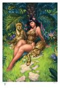 Bettie Page - Jungle Bettie Art Print 46 x 61 cm (non encadrÃ©e) - Sideshow Collectibles