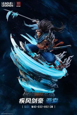League of Legends Yasuo The Unforgiven Statue avec LED 52cm Jimei Palace