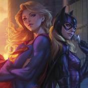 DC Comics impression Art Print Supergirl & Batgirl 61 x 46 cm | Sideshow