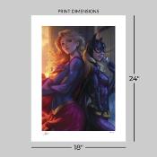 DC Comics impression Art Print Supergirl & Batgirl 61 x 46 cm | Sideshow