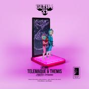 Ulysse 31 figurine Telemaque & Themis Cosmic NEON 25 cm LED Tsume Art