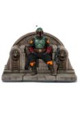 Star Wars The Mandalorian statuette 1/10  Art Scale Boba Fett on Throne 18 cm | IRON STUDIOS