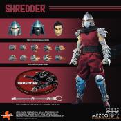 Tortues Ninja figurine 1/12 Shredder 17 cm | MEZCO