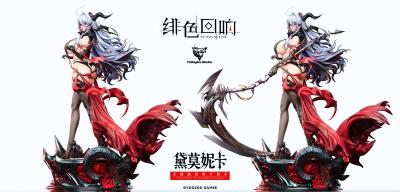 Echocalypse Trieagles Studio 1/4 Damonica Exclusive Version EX Statue Résine Premium Faucheuse Cape Mains Bonus