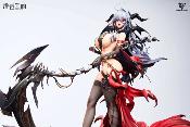 Echocalypse Trieagles Studio 1/4 Damonica Exclusive Version EX Statue Résine Premium Faucheuse Cape Mains Bonus