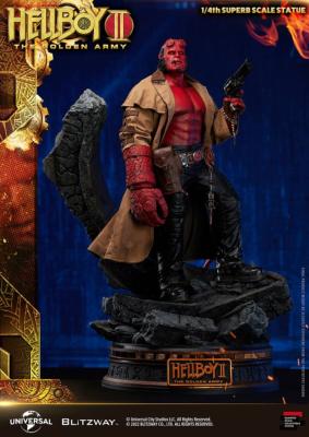 Hellboy II : Les Légions d'or maudites statuette 1/4 Hellboy 70 cm |  Blitzway