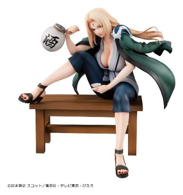 Naruto Shippuden Tsunade V2 16cm Figurine PVC Gals Reissue Repeat Megahouse Sannin Cinquième Hokage Konoha Manga Anime
