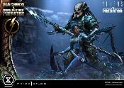Aliens vs Predator Comic UPM Machiko & Broken Tusk Predator Deluxe Version Statue 1/4 84cm Prime 1 Studio