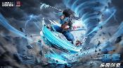League of Legends Yasuo The Unforgiven Statue avec LED 52cm Jimei Palace