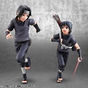 Naruto Shippuden Pack 2 Figurines G.E.M. Series Itachi Uchiha & Sasuke (Repeat) | Megahouse