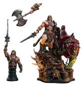 Masters of the Universe statuette Real Elite Masterline Series 1/4 He-Man & Battle Cat Ultimate Bonus Version 86 cm | Prime 1 Studio