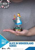 Alice au pays des merveilles pack 6 statuettes Mini Diorama Stage 10 cm | Beast Kingdom