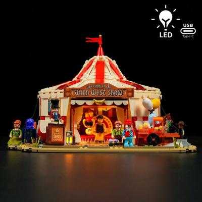 Lumibricks Old West Traveling Circus Set Construction LED 1962 pcs 33cm
