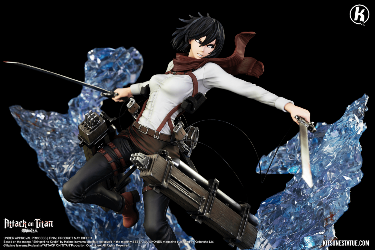 Kyodai et Aniki - Mikasa Vs Armored Titan 1/6 Statue L'Attaque des Titans  SNK