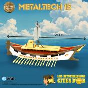 Les Mystérieuses Cités d'Or réplique die-cast Metaltech 15 Solaris Metallic Version Boîte FR HL Pro 21 cm