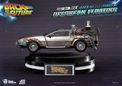 Back to the Future Statuette Egg Attack Floating Back to the Future II DeLorean Deluxe Version 20 cm | Beast Kingdom