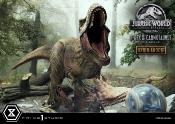 Jurassic World: Fallen Kingdom statuette 1/15 T-Rex & Carnotaurus Deluxe Version 90 cm | PRIME 1 STUDIO