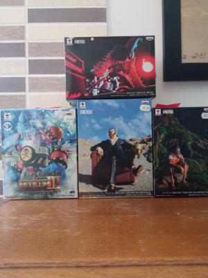 Lot de 4 Figurines One Piece Sir Crocodile, Francky, Brook, Silvers| Banpresto