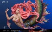 Mermaid 1/4 EXCLUSIVE TRANSPARENT VERSION  Don't Cry statue |  PIJI Studio 