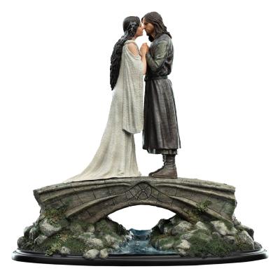 Aragorn & Arwen Statuette Résine 24cm Weta Workshop Le Seigneur des Anneaux - Roi Elessar & Reine des Elfes