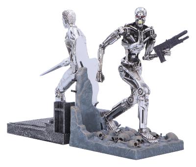 TERMINATOR 2 Serre-livres T-1000 vs T-800 19cm Nemesis Now