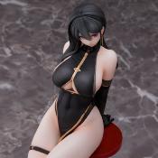 Original Character statuette PVC Hayabusa Illustration Black China Dress-chan 16 cm | UNION CREATIVE