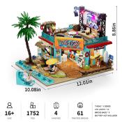 Lumibricks X Series Surf Shop Set Construction LED 1752 pcs 30cm