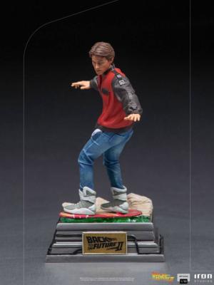 Retour vers le Futur II Statuette 1/10 Art Scale Marty McFly on Hoverboard 22 cm | Iron Studios
