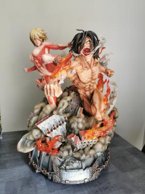 The Female Titan vs Attack On Titan Collect Statue - Shingeki no Kyojin | Jimei Palace 