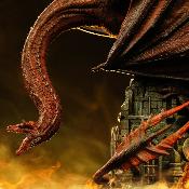 House of the Dragon statuette Icons Caraxes Iron Studios 36 cm