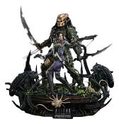 Aliens vs Predator Comic UPM Machiko & Broken Tusk Predator DX Bonus Version Statue 1/4 84cm Prime 1 Studio