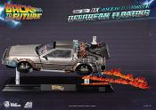 Back to the Future Statuette Egg Attack Floating Back to the Future II DeLorean Deluxe Version 20 cm | Beast Kingdom
