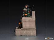 Star Wars The Mandalorian statuette 1/10 Deluxe Art Scale Boba Fett & Fennec on Throne 23 cm | IRON STUDIOS