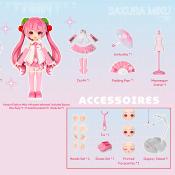 Hatsune Miku Blokees Daalamode Series Sakura Miku 18cm