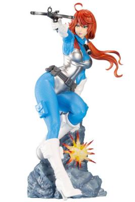 G.I. Joe Bishoujo statuette PVC 1/7 Scarlett 25th Anniversary Blue Color Ver. 23 cm | KOTOBUKIYA