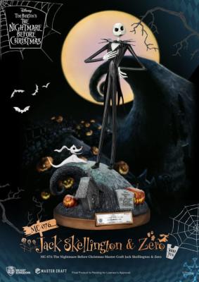 L'Étrange Noël de monsieur Jack statuette Master Craft Jack Skellington & Zero 39 cm | Beast Kingdome Seigneur des Anneaux statuette 1/6 King Aragorn (Classic Series) 34 cm | WETA