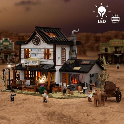 Lumibricks Old West Blacksmith Set Construction LED 2042 pcs 36cm